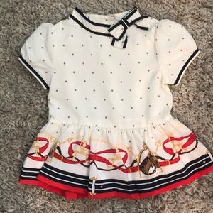 Janie & Jack little girls Blouse & skirt